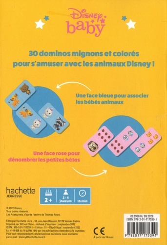 Disney Baby Domino des Animaux. 30 pièces