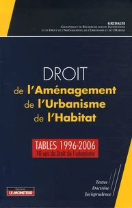 Droit de l'Aménagement, de l'Urbanisme, de l'Habitat