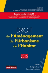 Droit de l'aménagement, de l'urbanisme, de l'habitat