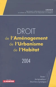 Droit de l'aménagement, de l'urbanisme et de l'habitat