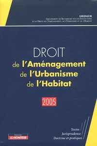 Droit de l'aménagement, de l'urbanisme et de l'habitat