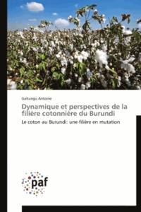 Gahungu Antoine - Dynamique et perspectives de la filière cotonnière du Burundi.