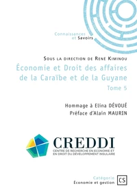 Economie et droit des affaires de la Caraïbe et de la Guyane