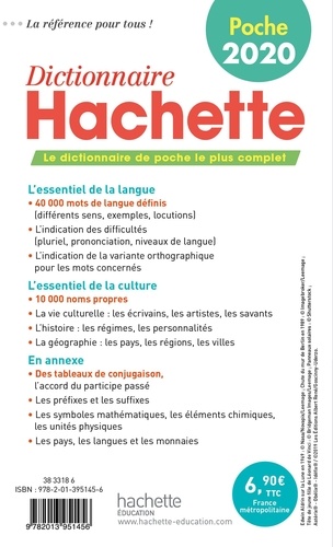 Dictionnaire Hachette encyclopédique de poche. 50 0000 mots  Edition 2020
