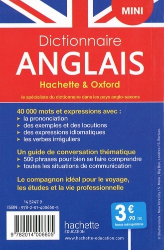 Mini Dictionnaire Hachette & Oxford. Bilingue Français/anglais - Anglais/français