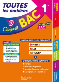 Toutes les matières 1re Spé Maths - SES - HGGSP + enseignements communs
