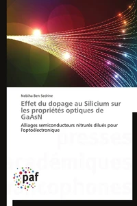 Effet du dopage au silicium sur les propriétés optiques de gaasn