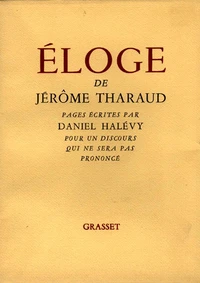 Eloge de Jérôme Tharaud