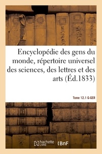  Hachette BNF - Encyclopédie des gens du monde, répertoire universel des sciences, des lettres et des arts- T 12.1.