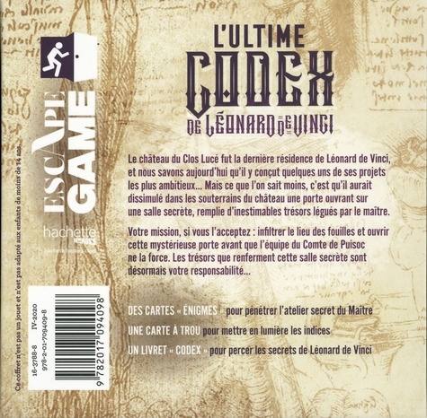 Escape Game L'ultime codex de Léonard de Vinci