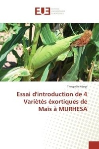 Theophile Ndege - Essai d'introduction de 4 Variètés éxortiques de Maïs à MURHESA.