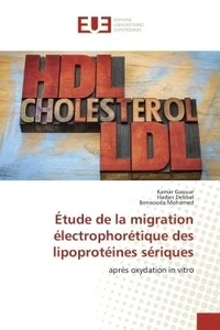 Etude de la migration electrophoretique des lipoproteines seriques