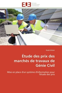 Etude des prix des marchés de travaux de génie civil