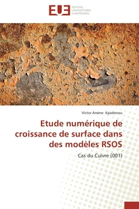 Etude numérique de croissance de surface dans des modèles RSOS