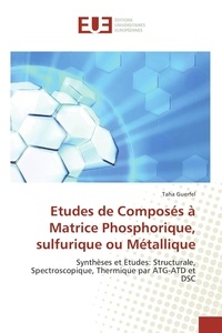 Taha Guerfel - Etudes de Composés à Matrice Phosphorique, sulfurique ou Métallique.