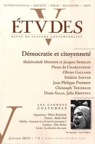Abdelwahab Meddeb et Pierre de Charentenay - Etudes Janvier 2012 : Démocratie et citoyenneté.