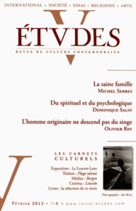 François Euvé - Etudes N° 4182, février 2013 : .