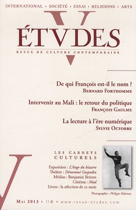 François Euvé - Etudes N° 4185, mai 2013 : .