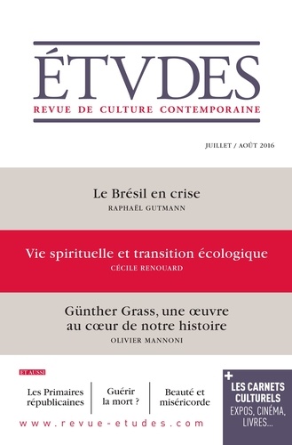 Etudes N° 4229, juillet-août 2016