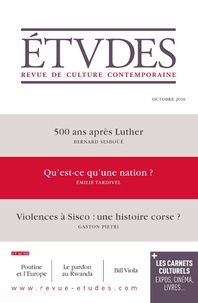 François Euvé - Etudes N° 4231, octobre 2016 : .
