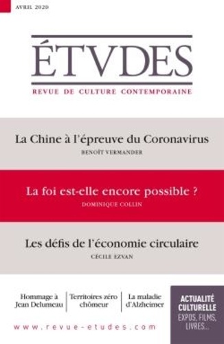 Etudes N° 4270, avril 2020