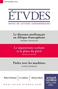 François Euvé - Etudes N° 4307, septembre 2023 : .