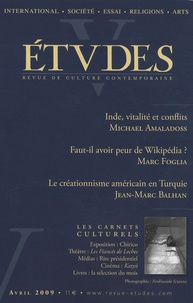 Michaël Amaladoss et Marc Foglia - Etudes Tome 410 N° 4 (4104) : .