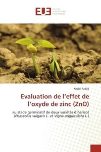 Evaluation de l'effet de l'oxyde de zinc (ZnO)