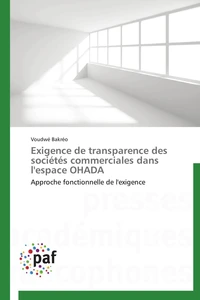 Exigence de transparence des sociétés commerciales dans l'espace ohada