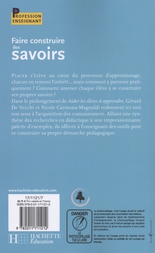 Faire construire des savoirs