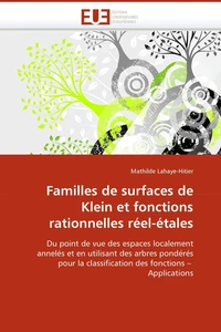 Familles de surfaces de klein et fonctions rationnelles réel-étales