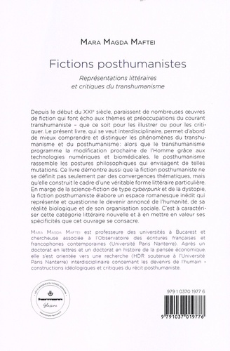 Fictions posthumanistes. Représentations littéraires et critiques du transhumanisme