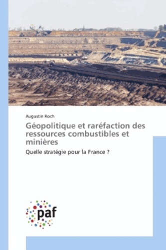 Géopolitique et raréfaction des ressources combustibles et minières. Quelle stratégie pour la France ?