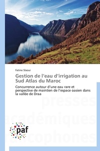  Slaoui-f - Gestion de l eau d irrigation au sud atlas du maroc.