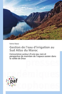 Gestion de l eau d irrigation au sud atlas du maroc