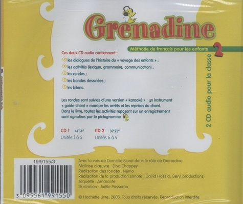 Grenadine 2  2 CD audio