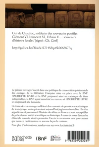 Gui de Chauliac, médecin des souverains pontifes Clément VI, Innocent VI, Urbain V