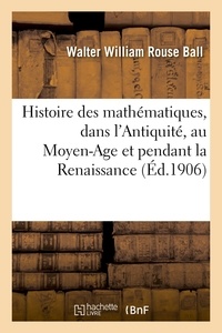  Hachette BNF - Histoire des mathématiques. Les mathématiques dans l'Antiquité, les mathématiques.