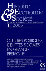 Pierre Chaunu - Histoire, Economie & Société Janvier 2005 : Cultures politiques, identités sociales en Grand-Bretagne.