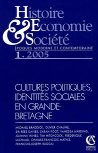 Cultures politiques, identités sociales en Grand-Bretagne