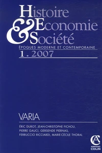 Histoire Economie & Société Mars 2007