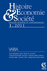 Nathalie Jouven - Histoire, Economie & Société N° 1/2011 : .