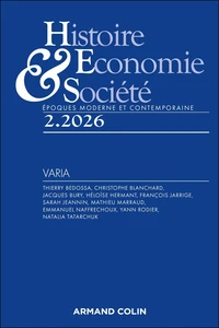 Histoire, Economie & Société N° 2, juin 2026