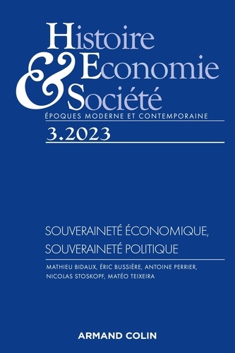  Armand Colin - Histoire, Economie & Société N° 3/2023 : .