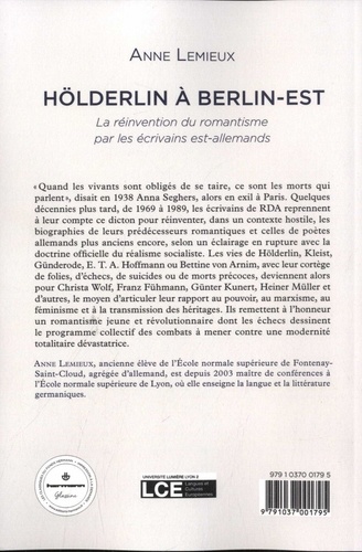 Hölderlin à Berlin-Est. La réinvention du romantisme par les écrivains est-allemands