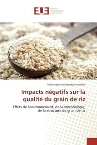 Voahanginirina Rasoazanakolona - Impacts negatifs sur la qualite du grain de riz - Effets de l'environnement, de la morphologie, de la structure du grain de riz.