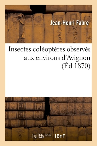 Insectes coléoptères observés aux environs d'Avignon
