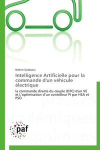 Intelligence artificielle pour la commande d'un véhicule électrique