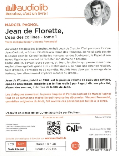 Jean de Florette  avec 1 CD audio MP3