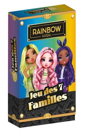  Hachette - Jeu des 7 familles Rainbow High.